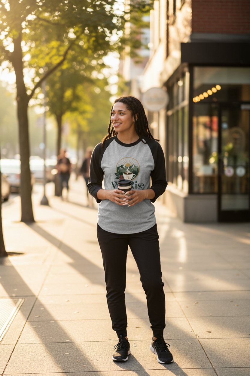 3/4 Sleeve Raglan Shirt Lifestyle